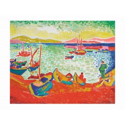 Boote im Hafen von Collioure, André Derain