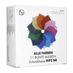 FFP2-Schutzmasken OUI, alle Farben (11 Stk.)