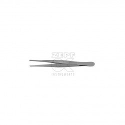 ZEPF Medical Instruments - Chirurgische Pinzette, gerade, schmale Form, 1 x 2 Zähne, 14,5 cm