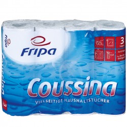 Fripa - Küchenrollen Coussina 3-lagig (8 Pack à 4 x 51 Bl.)
