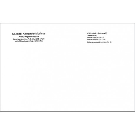 Briefbogen DIN A5, einseitig bedruckt, Layout 1